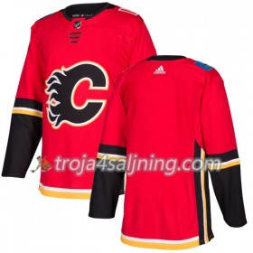 Calgary Flames tröja Blank Röd 2017-2018 Adidas Authentic - NHL Tröjor Herr